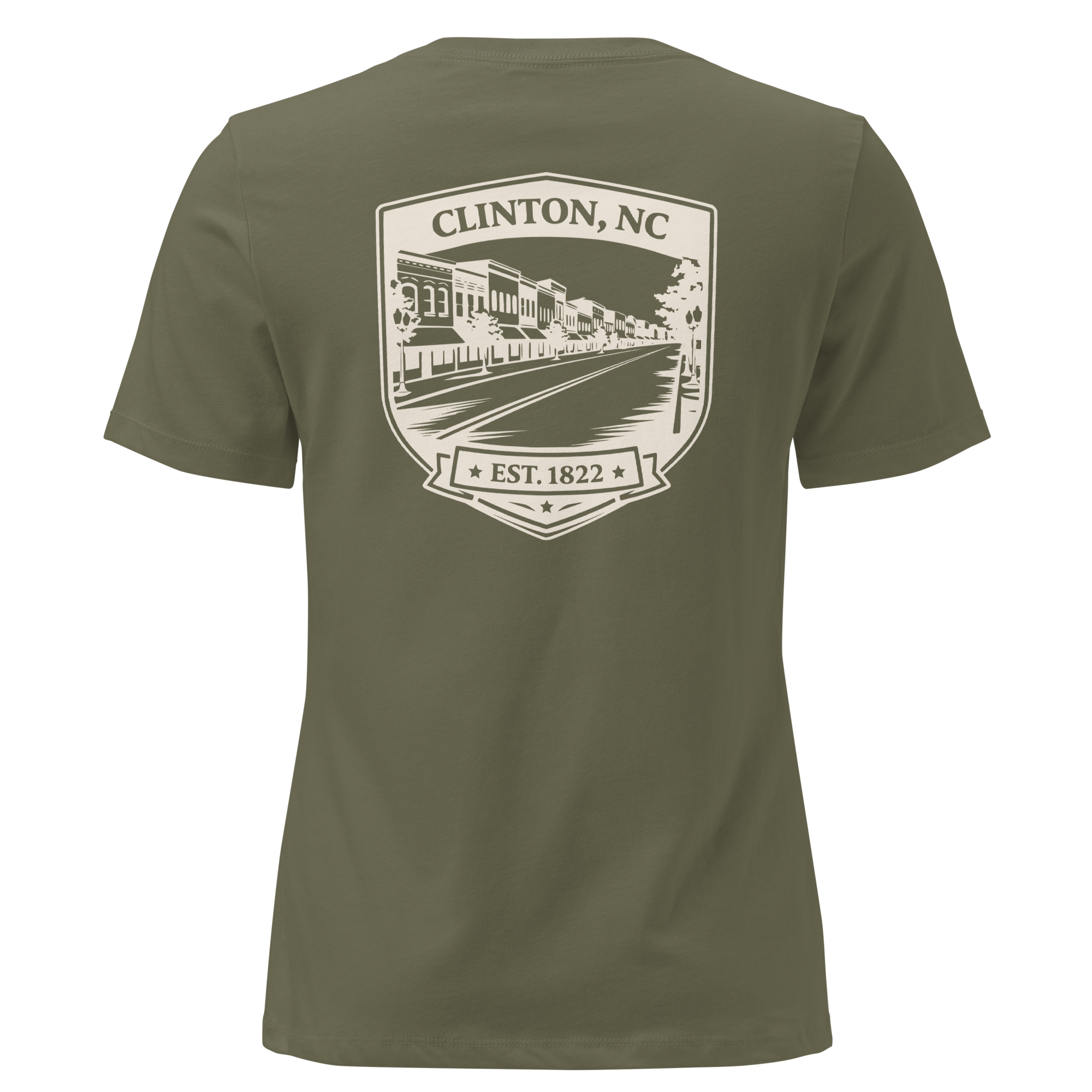 Clinton NC - Downtown- Women's Relaxed T-Shirt