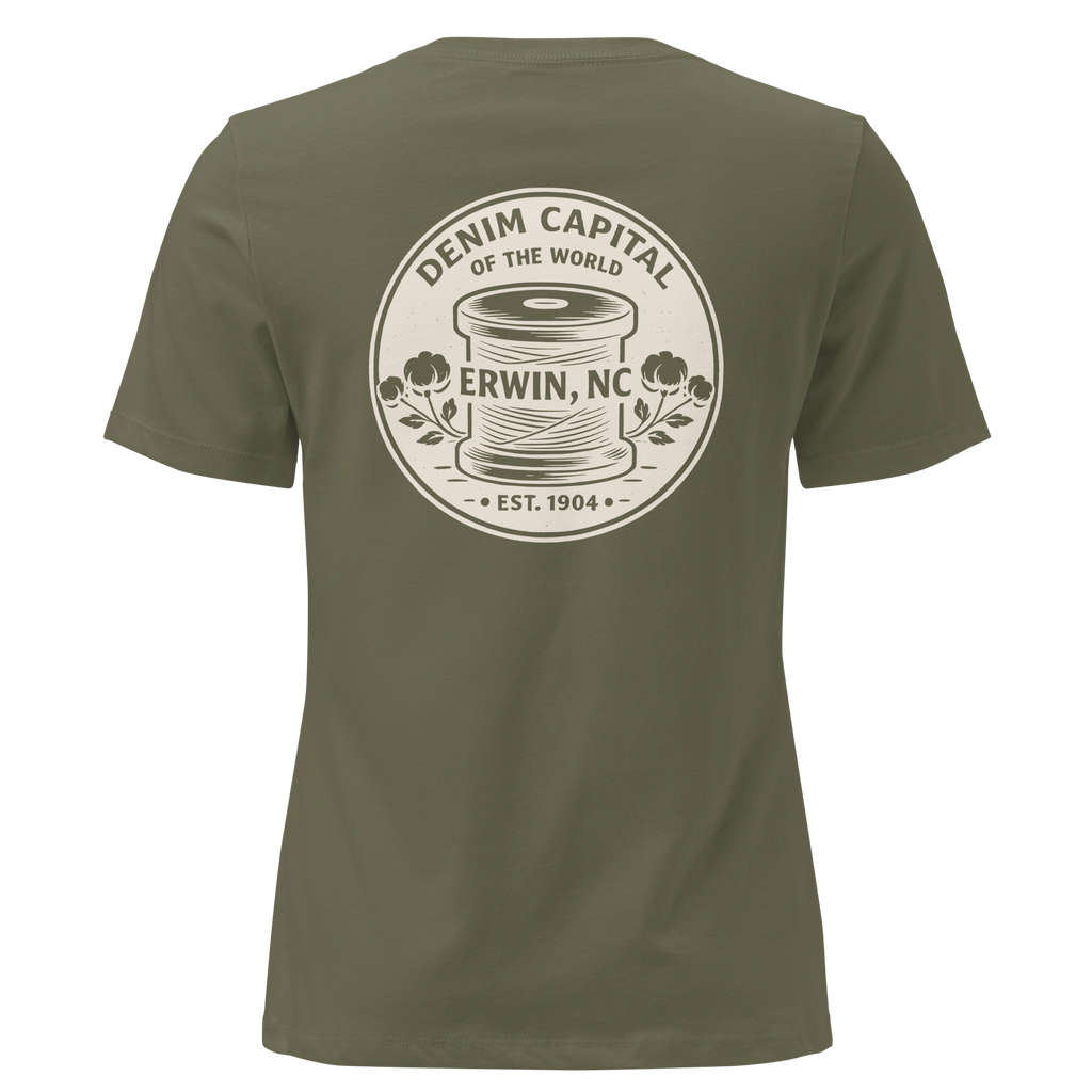 Erwin NC - Denim Capital- Women's Relaxed T-Shirt