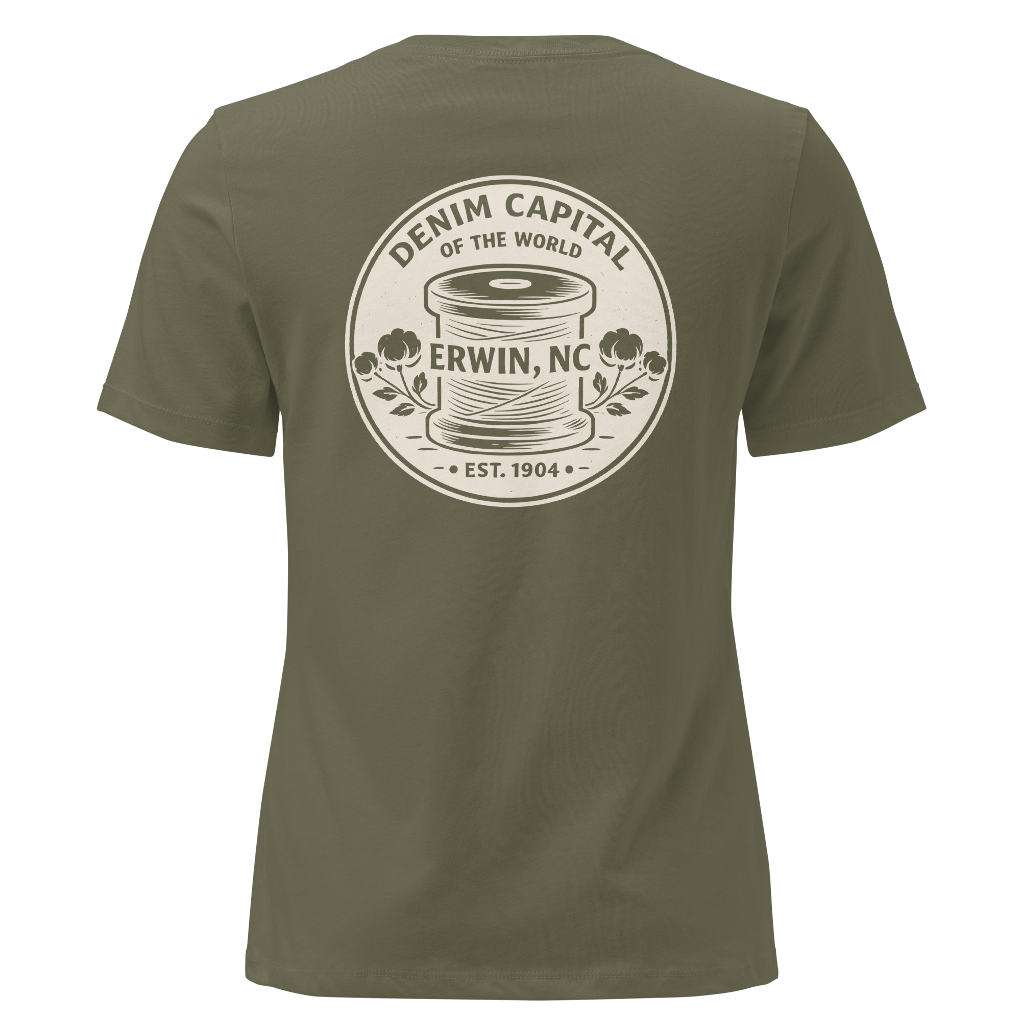 Erwin NC - Denim Capital- Women's Relaxed T-Shirt