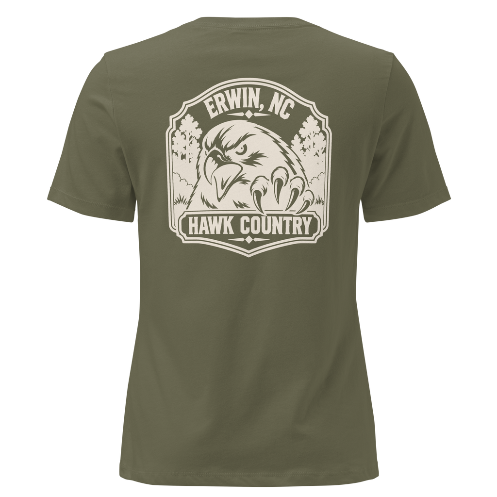 Erwin NC - Hawk Country- Women's Relaxed T-Shirt