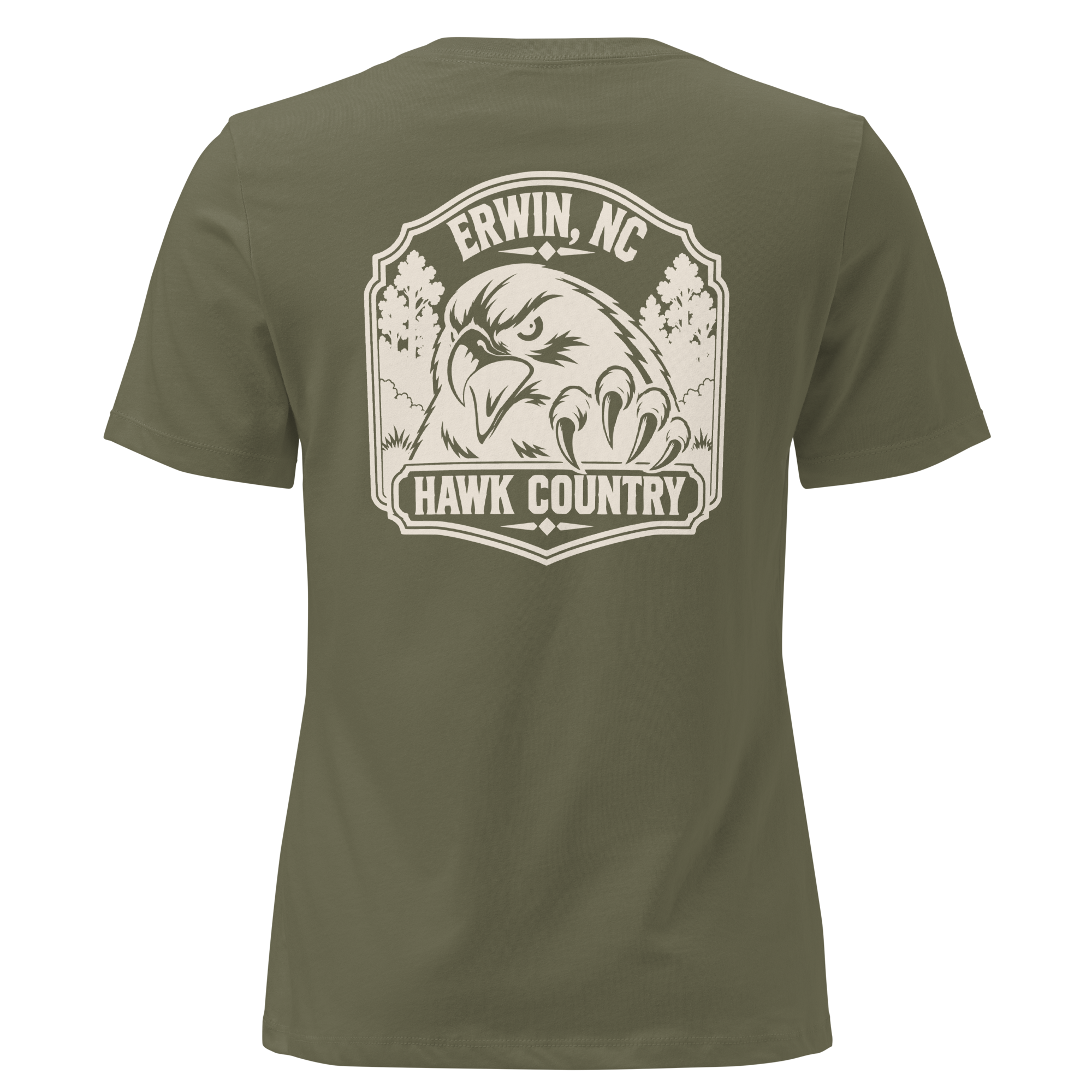 Erwin NC - Hawk Country- Women's Relaxed T-Shirt