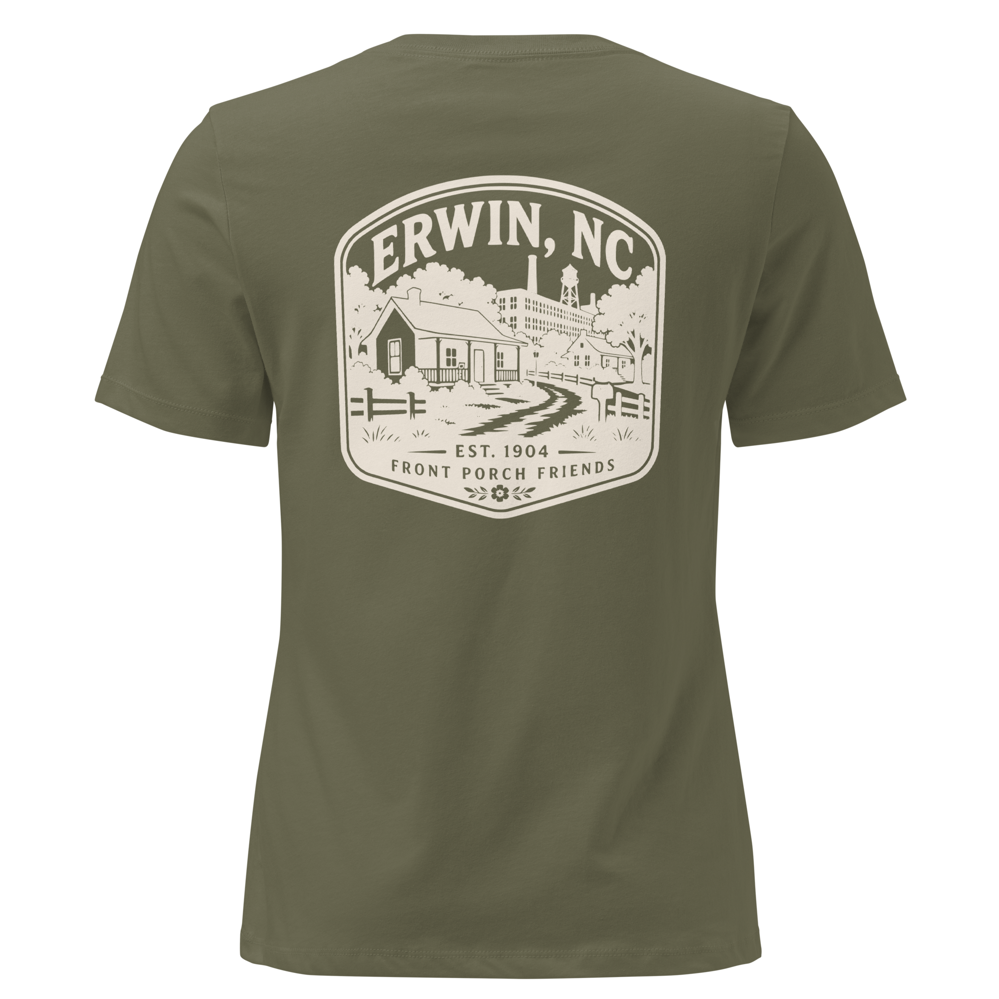 Erwin NC - Mill Town- Women's Relaxed T-Shirt