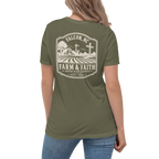 Falcon NC - Farm & Faith- Women's Relaxed T-Shirt