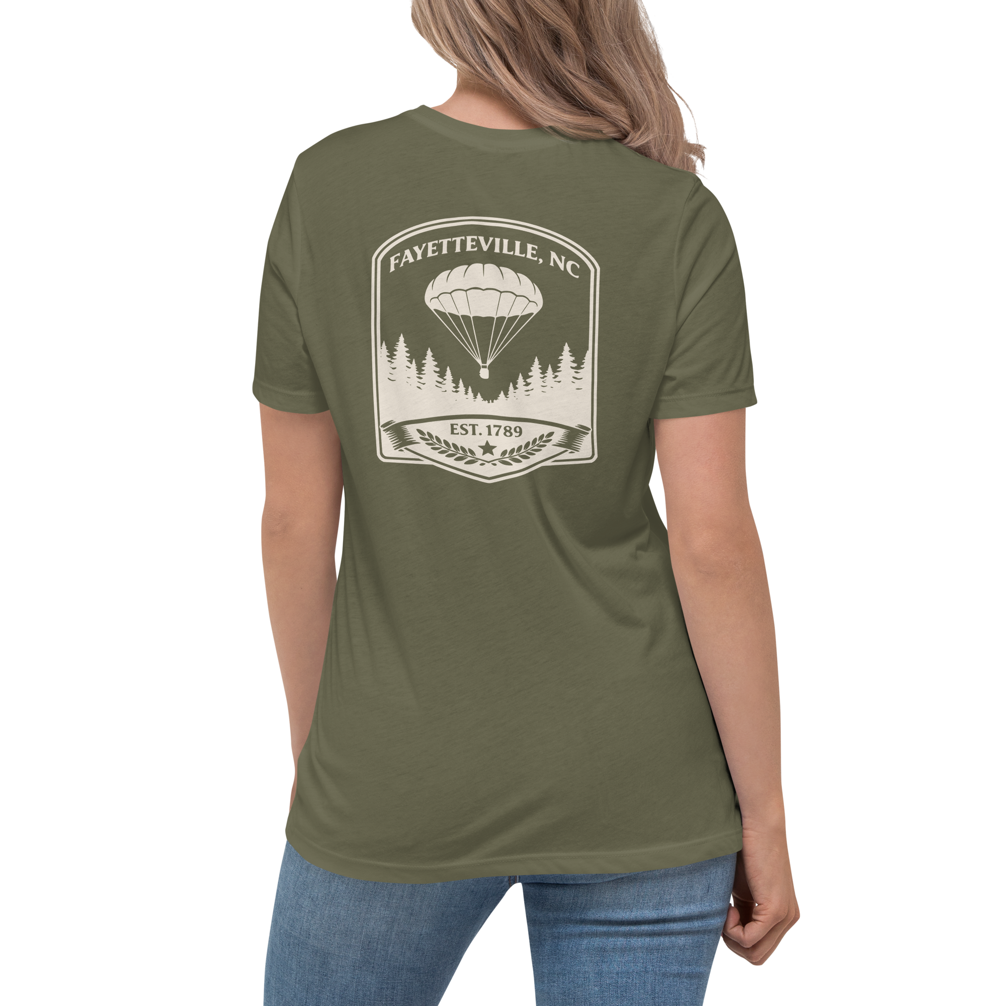 Fayetteville NC - Airborne- Women's Relaxed T-Shirt