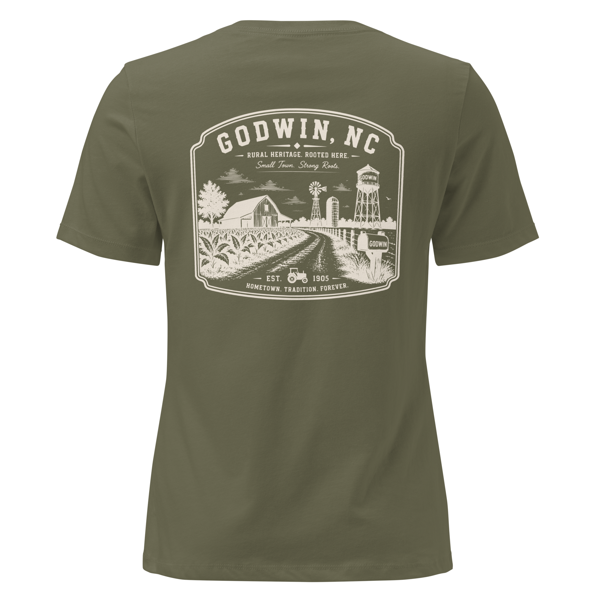 Godwin NC - Farm Roots- Women's Relaxed T-Shirt