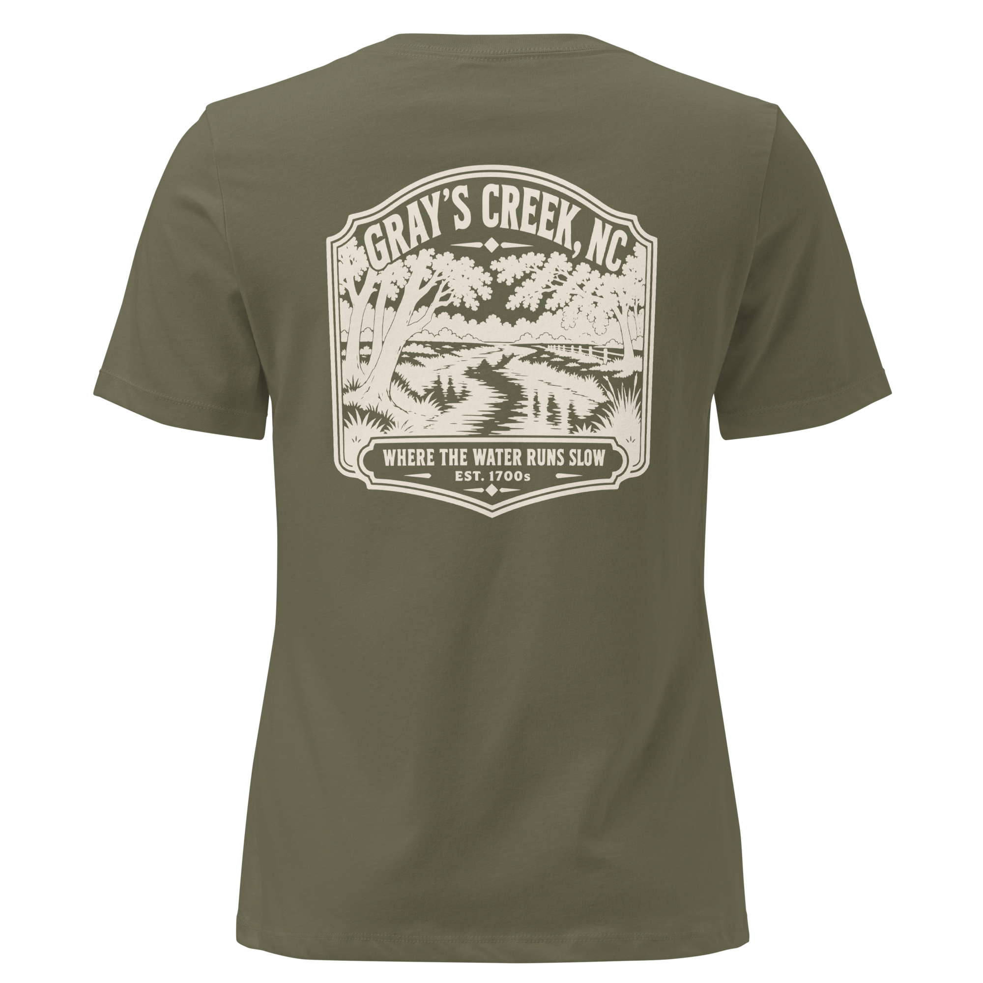 Gray's Creek NC - The Creek- Women's Relaxed T-Shirt