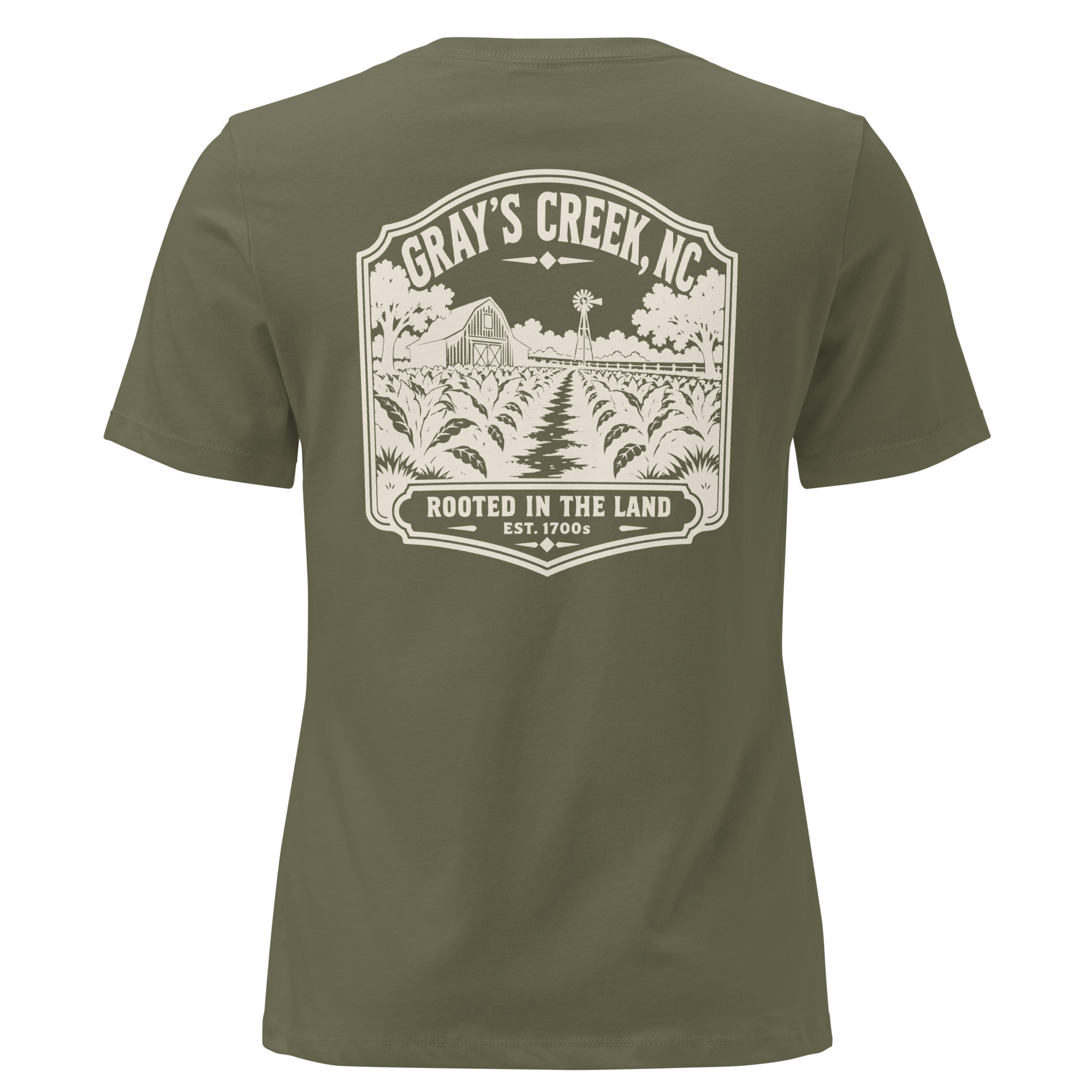 Gray's Creek NC - Rooted- Women's Relaxed T-Shirt