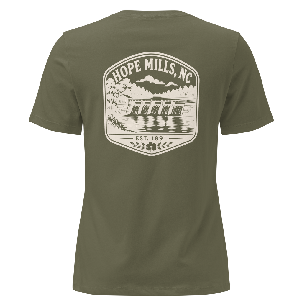 Hope Mills NC - Hope Mills Dam- Women's Relaxed T-Shirt