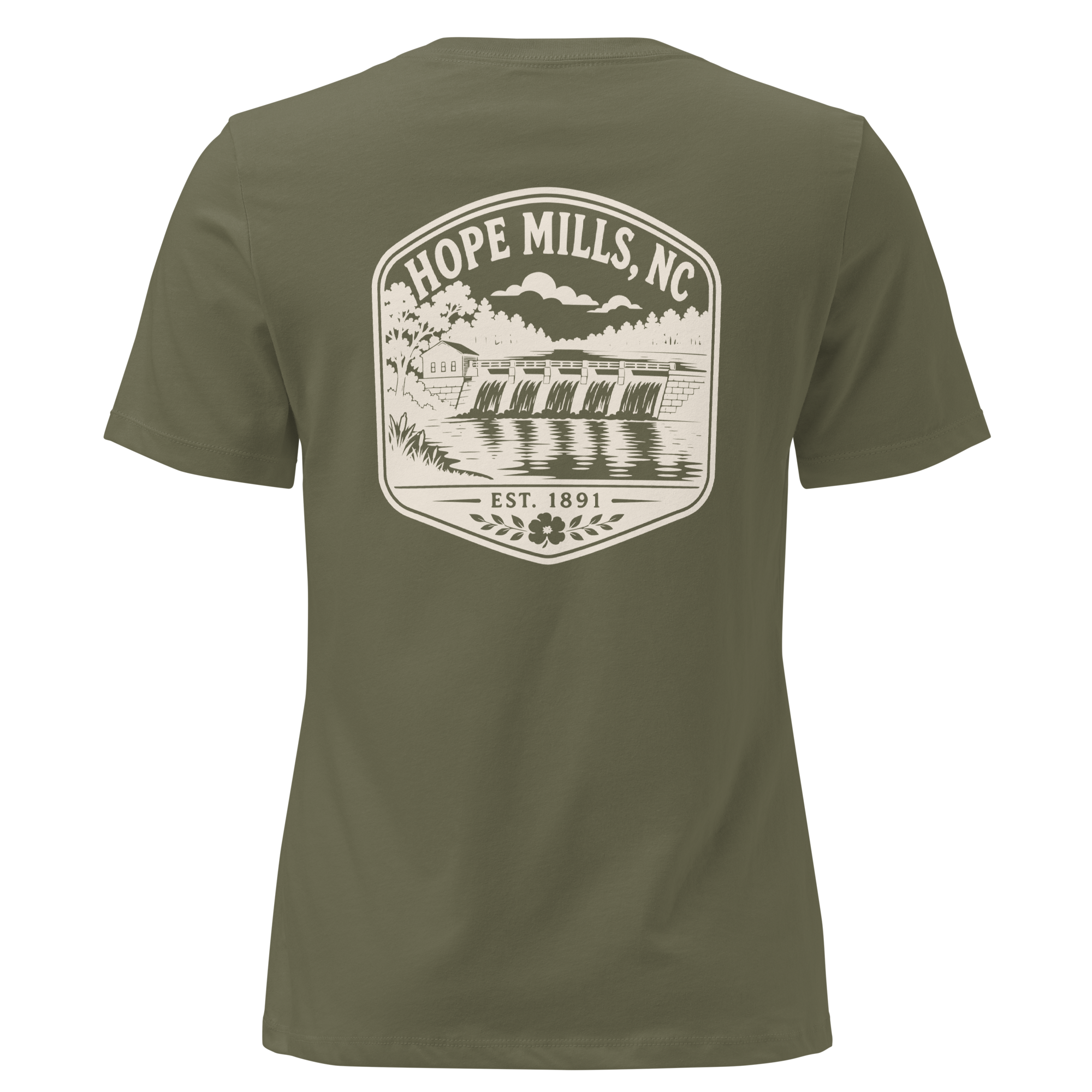Hope Mills NC - Hope Mills Dam- Women's Relaxed T-Shirt