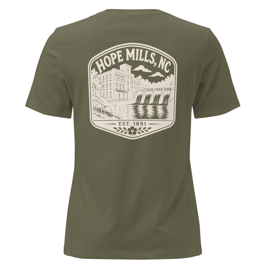 Hope Mills NC - The Old Mill- Women's Relaxed T-Shirt