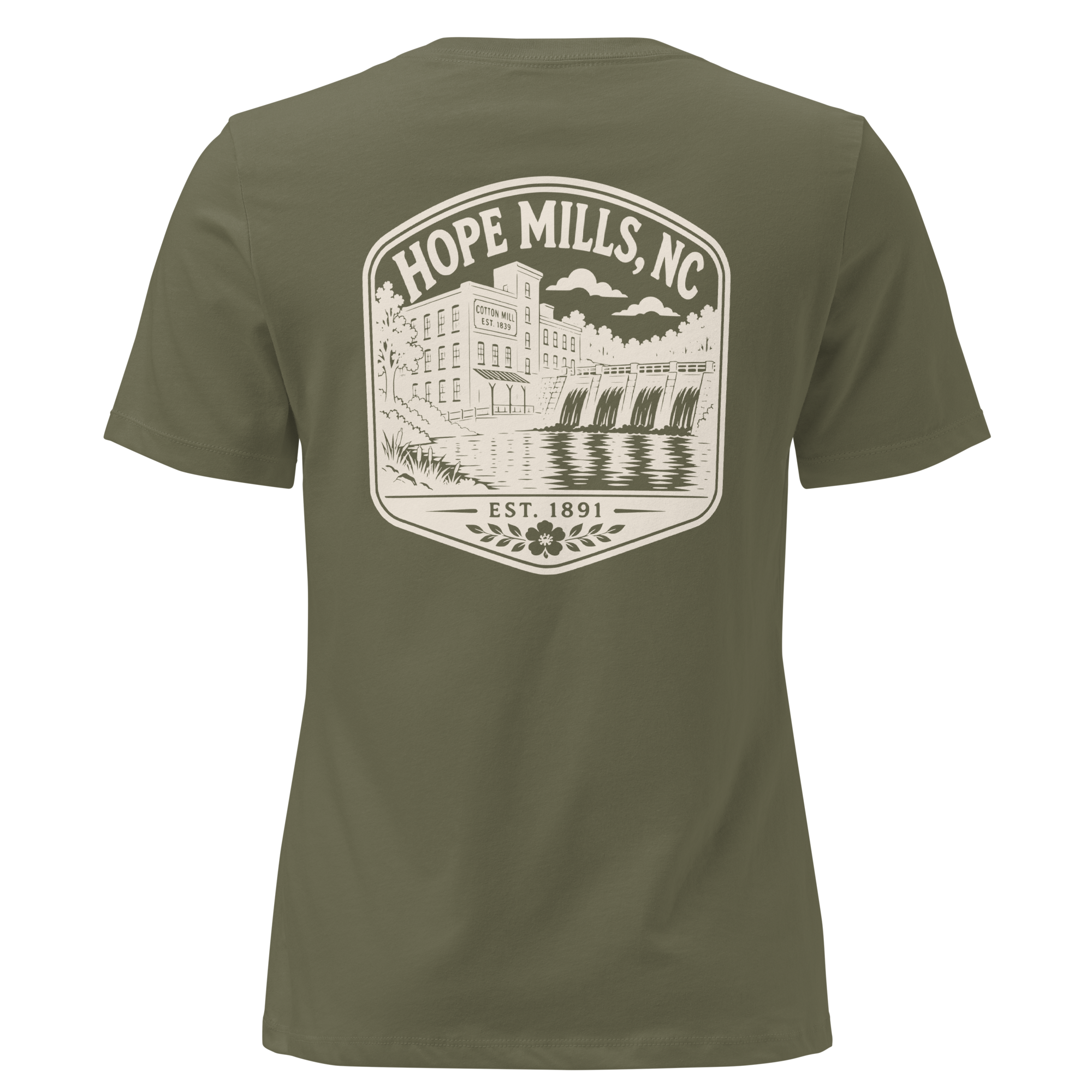 Hope Mills NC - The Old Mill- Women's Relaxed T-Shirt