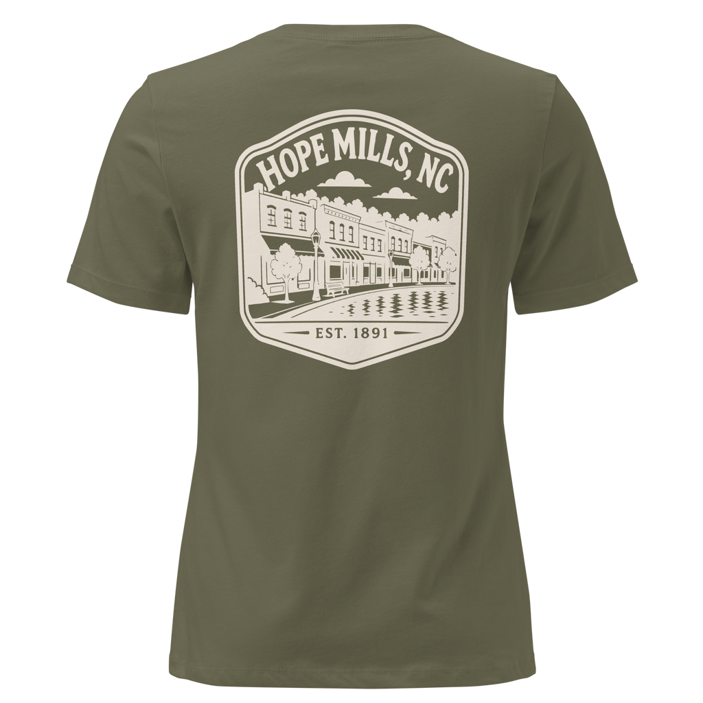 Hope Mills NC - Downtown- Women's Relaxed T-Shirt