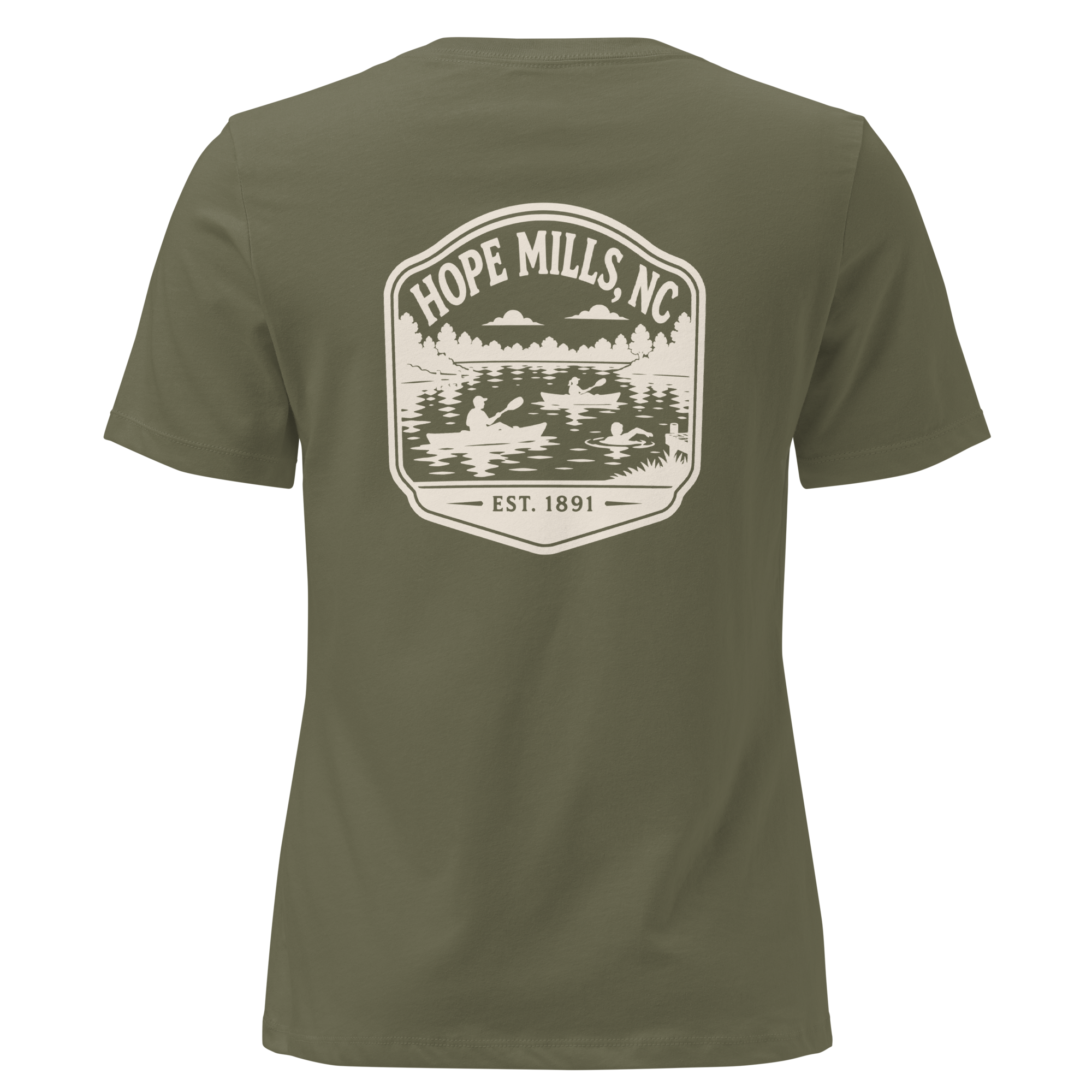 Hope Mills NC - Hope Mills Lake- Women's Relaxed T-Shirt