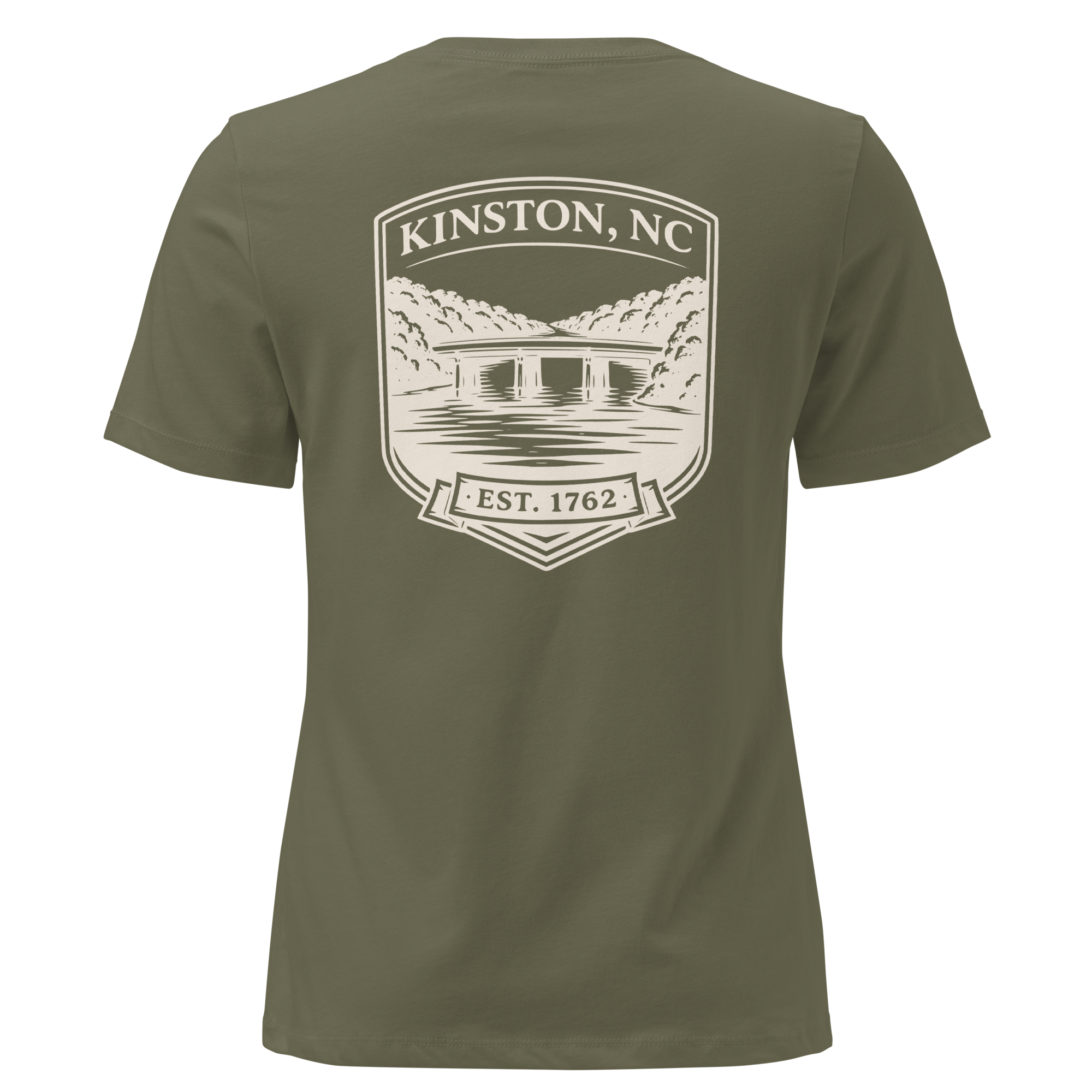Kinston NC - Neuse River Bridge- Women's Relaxed T-Shirt