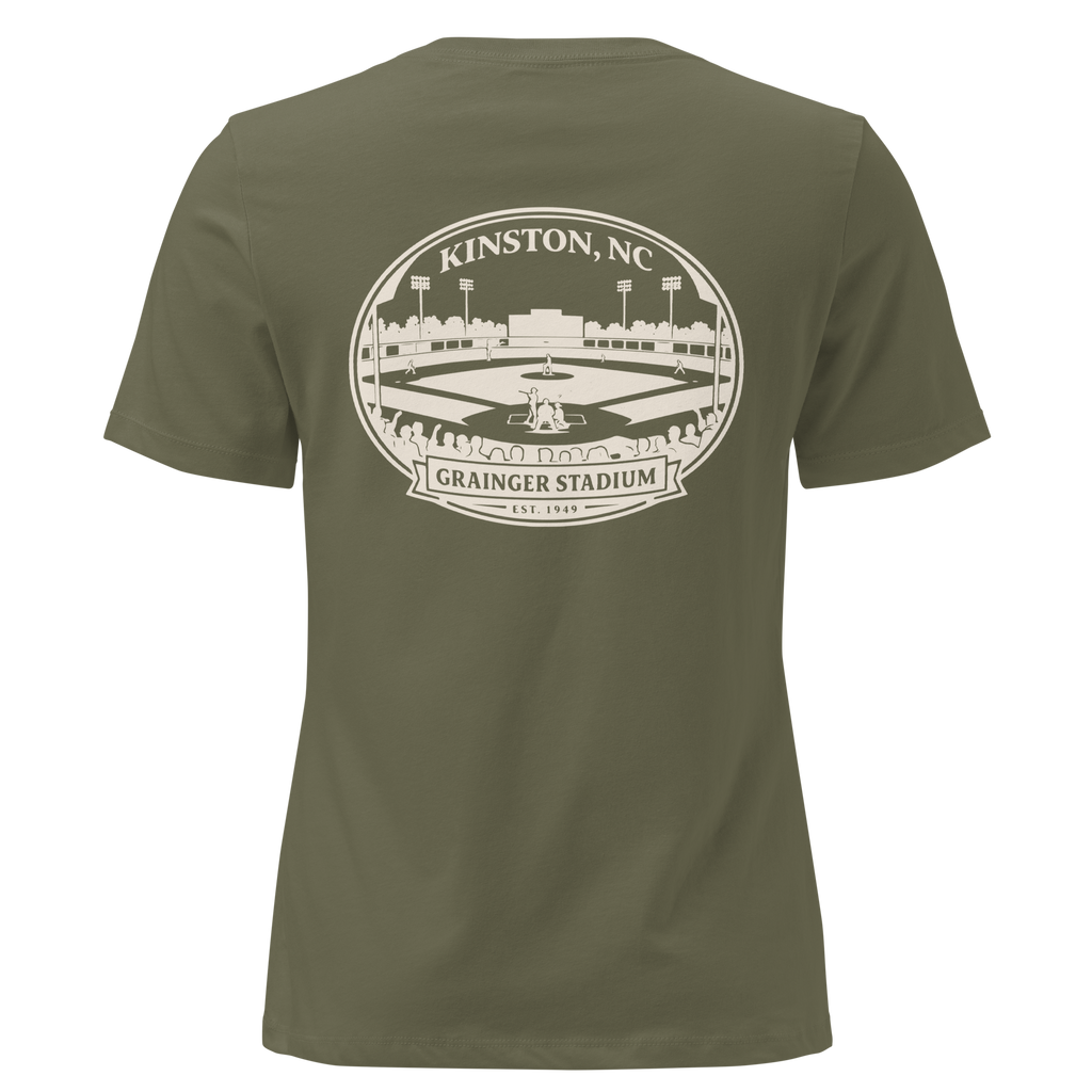 Kinston NC - Grainger Stadium- Women's Relaxed T-Shirt