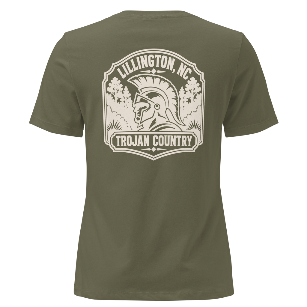 Lillington NC - Trojan Country- Women's Relaxed T-Shirt