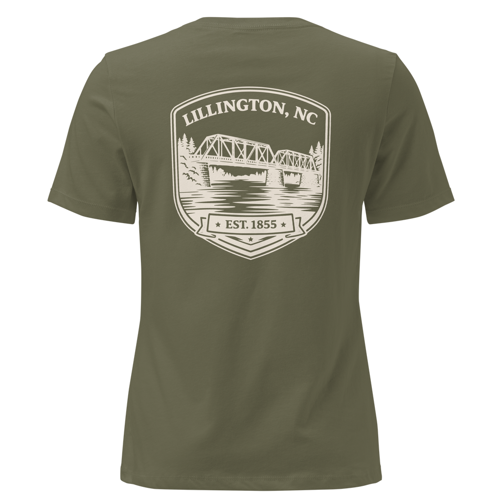 Lillington NC - Old Trestle Bridge- Women's Relaxed T-Shirt
