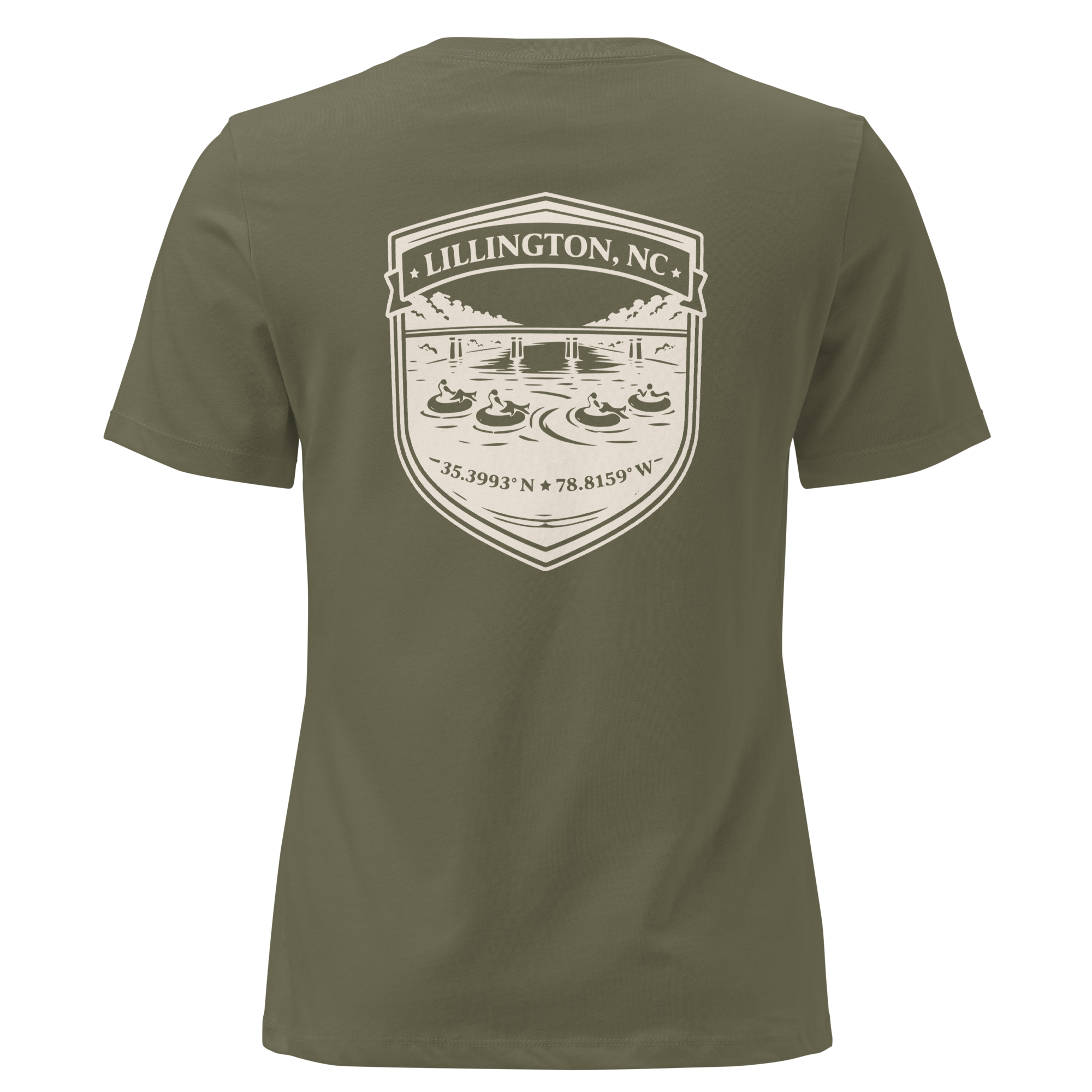 Lillington NC - River Tubing- Women's Relaxed T-Shirt