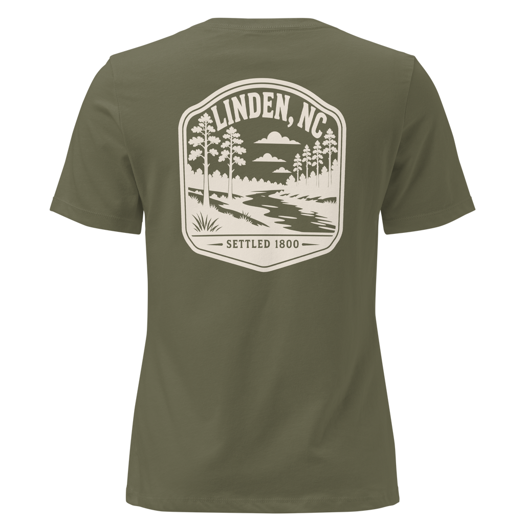 Linden NC - Little River- Women's Relaxed T-Shirt