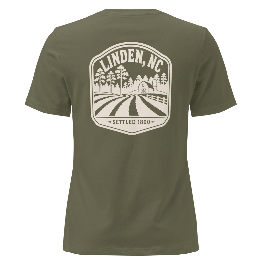 Linden NC - Farm Life- Women's Relaxed T-Shirt