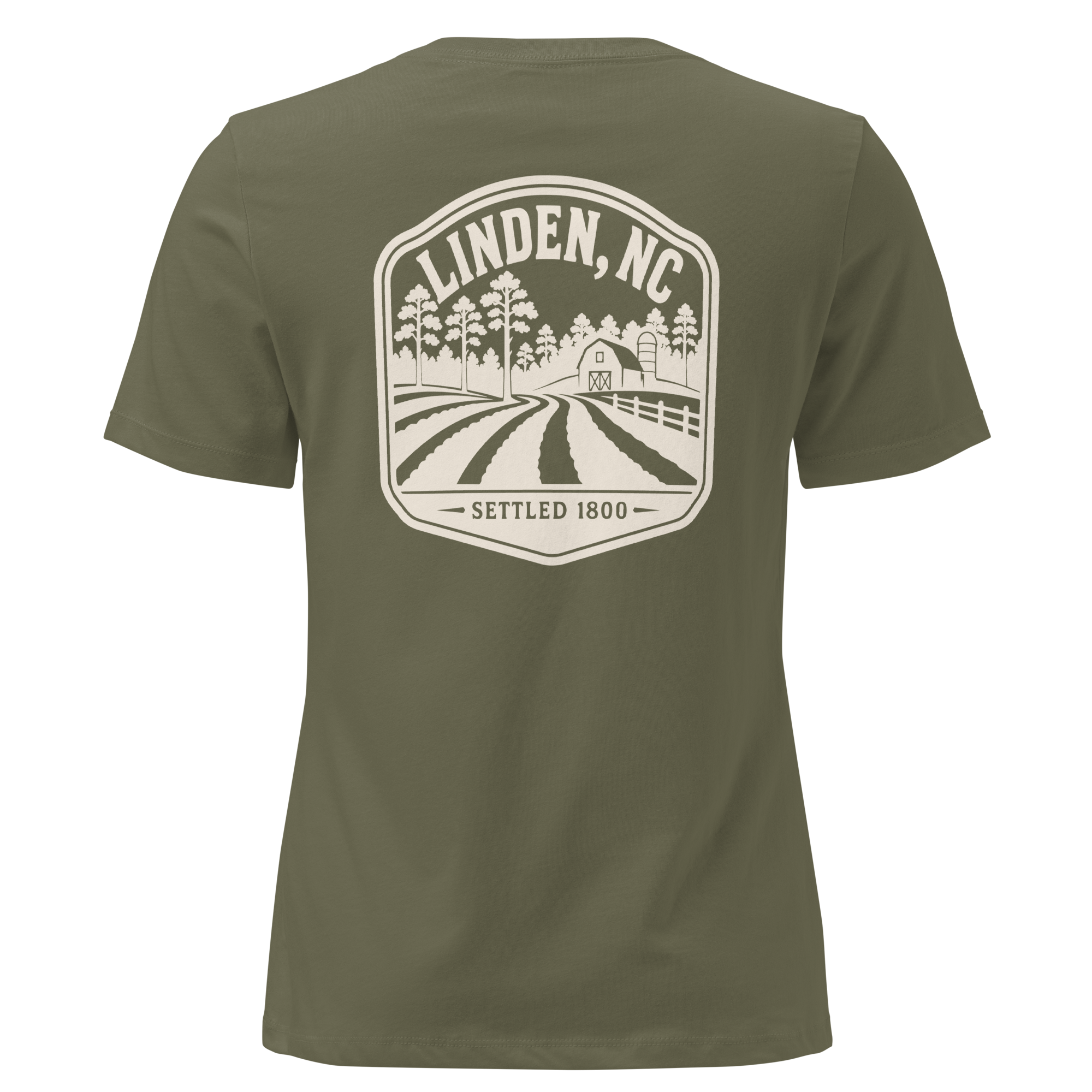 Linden NC - Farm Life- Women's Relaxed T-Shirt