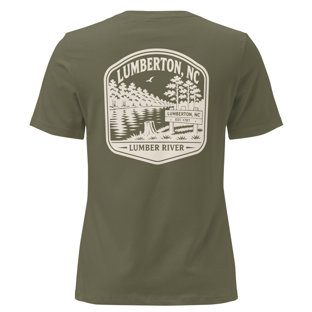 Lumberton NC - Lumber River- Women's Relaxed T-Shirt