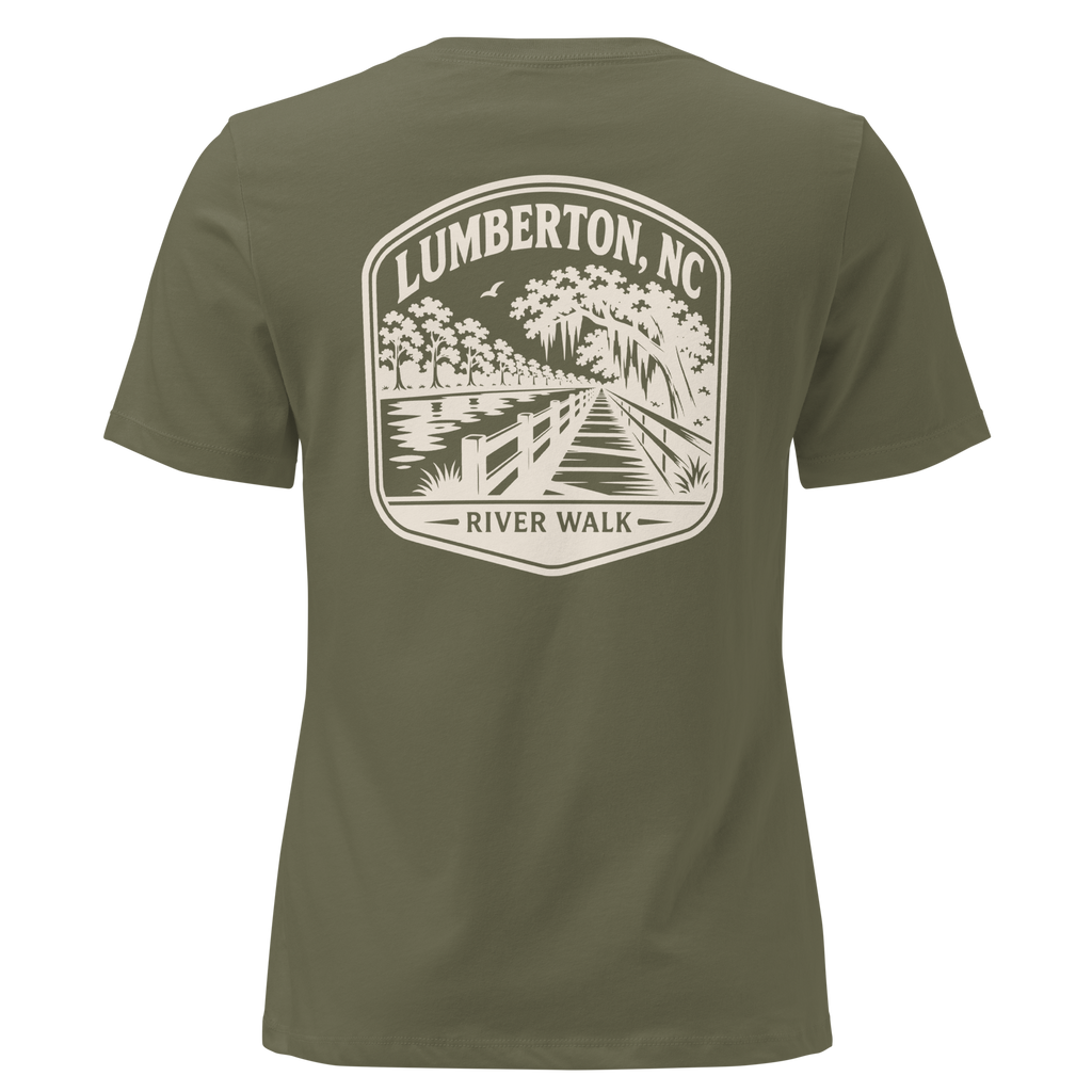 Lumberton NC - The Riverwalk- Women's Relaxed T-Shirt