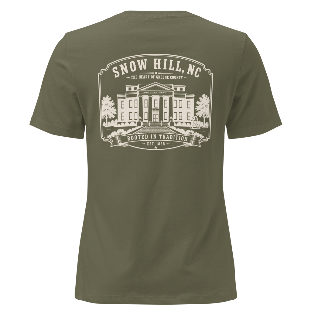 Snow Hill, NC - Historic Courthouse - Women's Relaxed T-Shirt