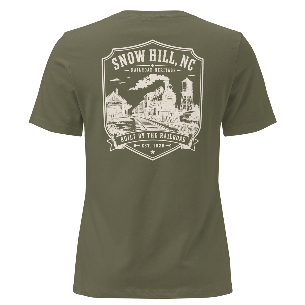 Snow Hill, NC - Built by the Railroad - Women's Relaxed T-Shirt