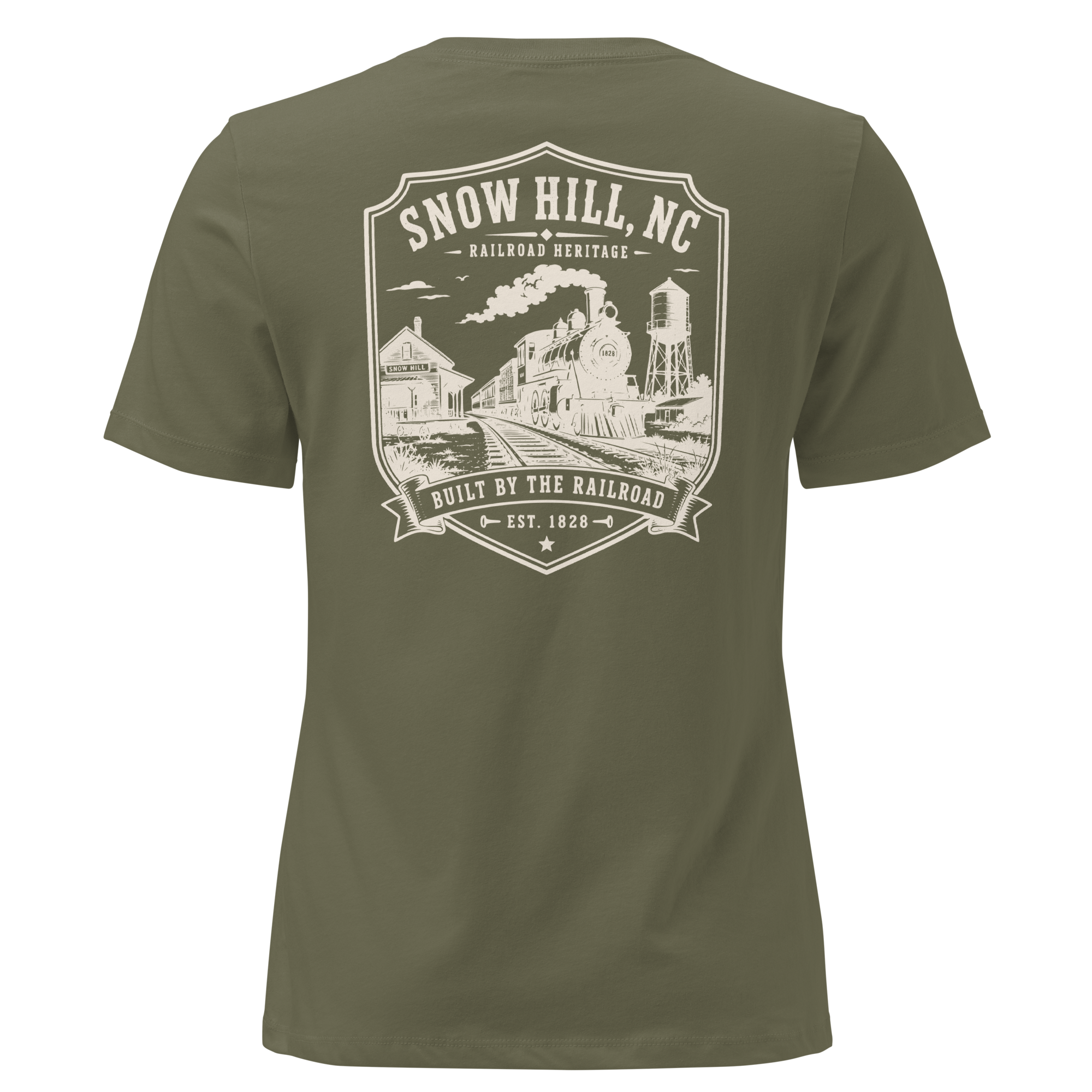 Snow Hill, NC - Built by the Railroad - Women's Relaxed T-Shirt