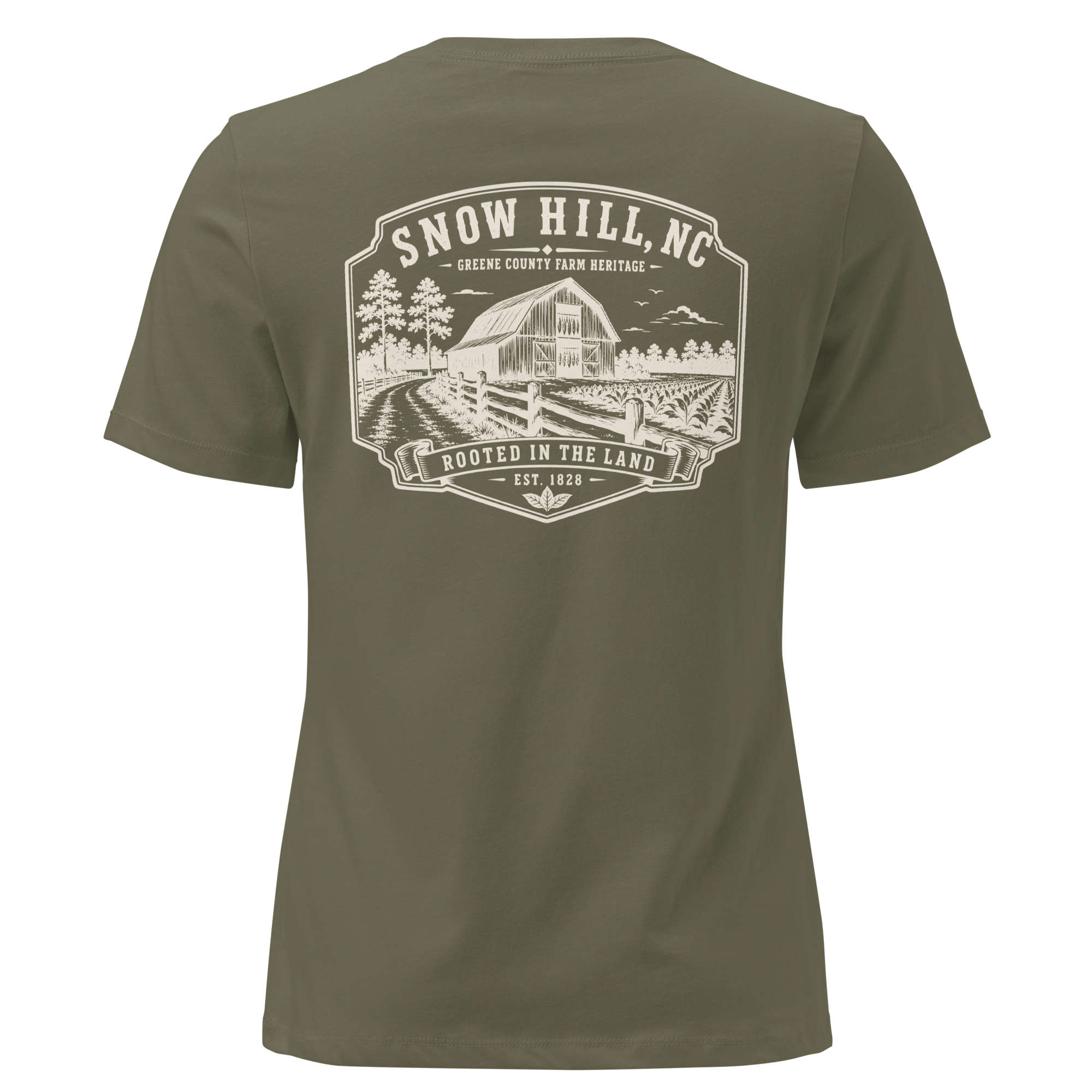 Snow Hill, NC - Rooted in the Land - Women's Relaxed T-Shirt