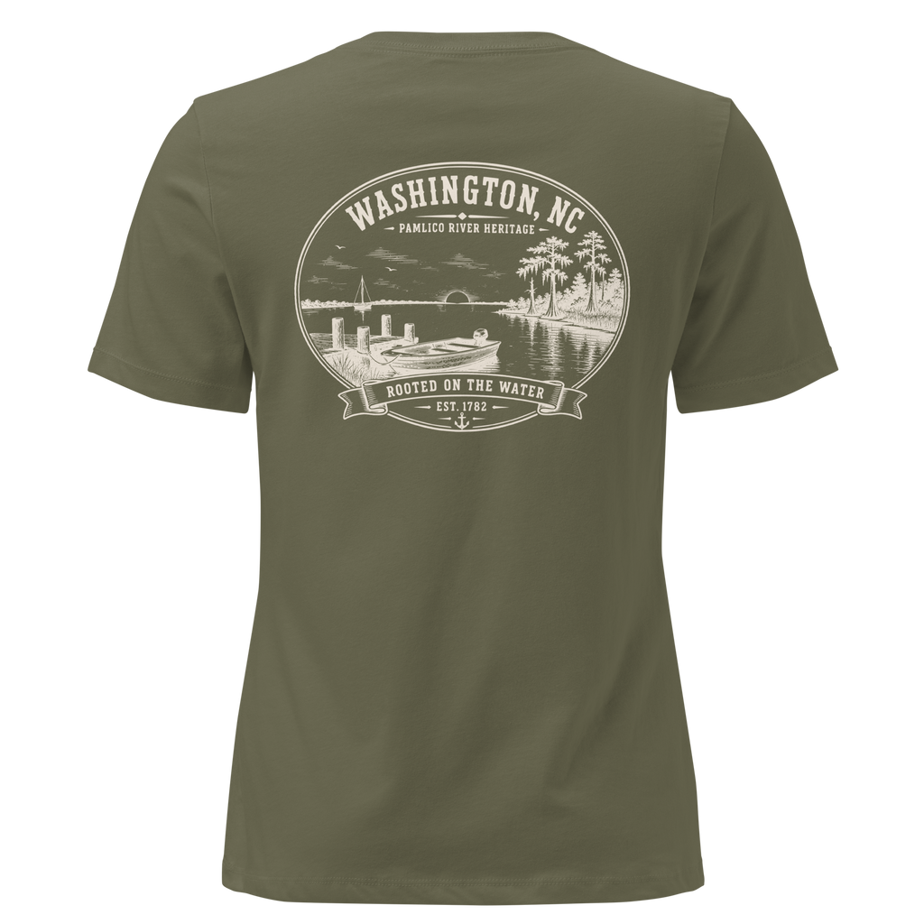 Washington, NC - The Pamlico - Women's Relaxed T-Shirt