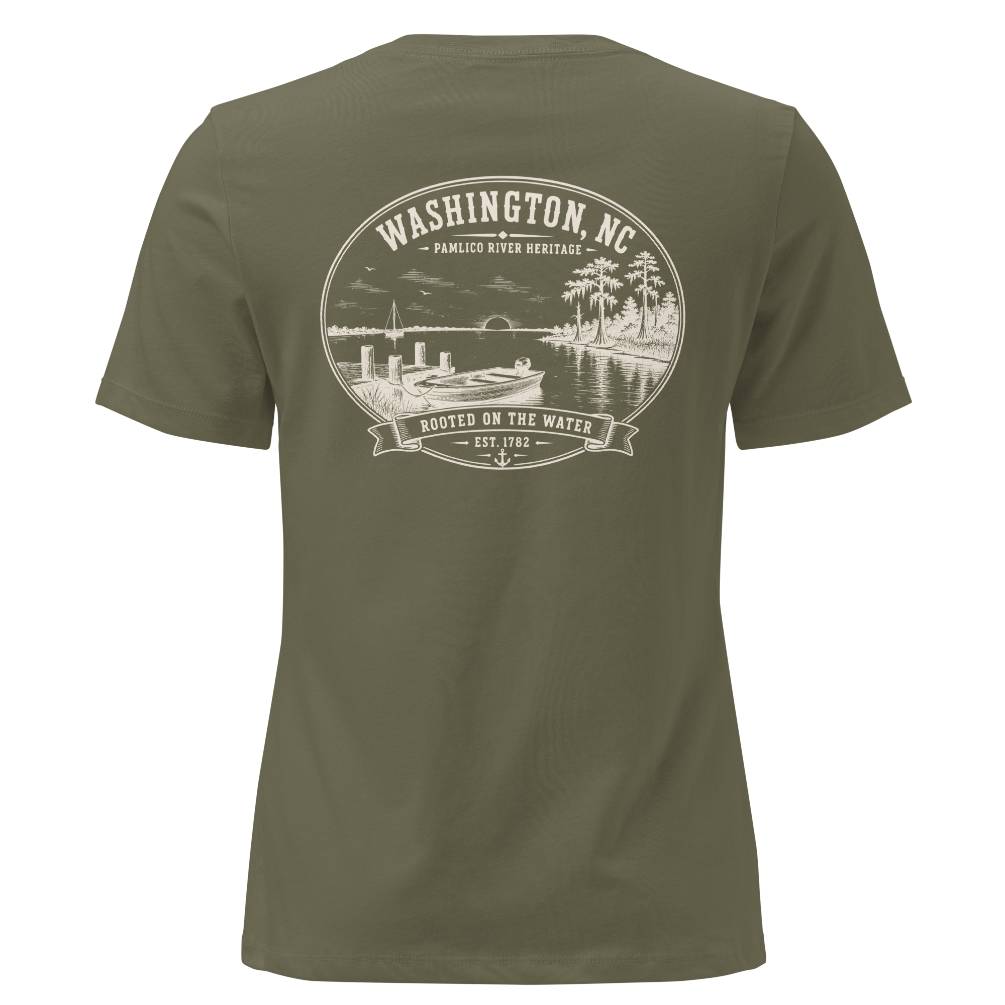 Washington, NC - The Pamlico - Women's Relaxed T-Shirt