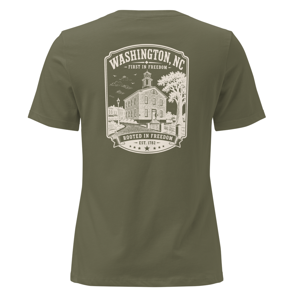 Washington, NC - Rooted in Freedom - Women's Relaxed T-Shirt