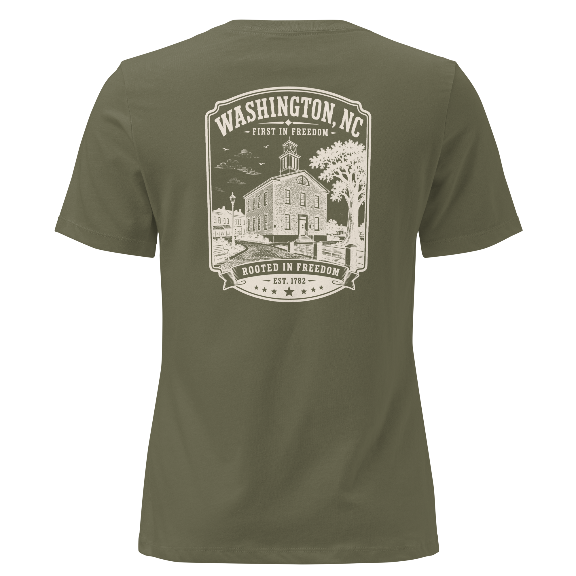 Washington, NC - Rooted in Freedom - Women's Relaxed T-Shirt