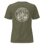 Southport NC - Compass- Women's Relaxed T-Shirt