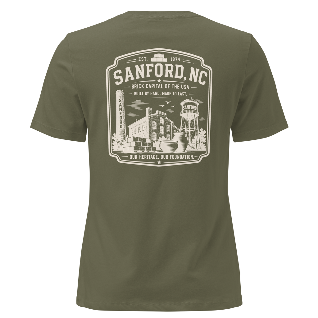 Sanford NC - The Brick Capital - Women's Relaxed T-Shirt