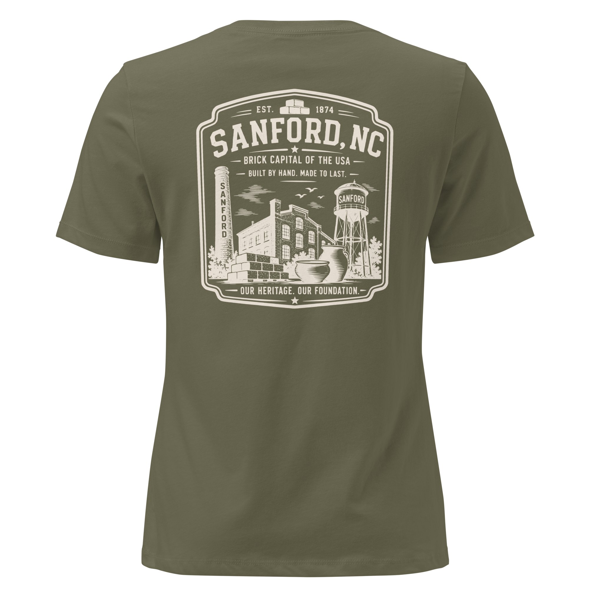 Sanford NC - The Brick Capital - Women's Relaxed T-Shirt