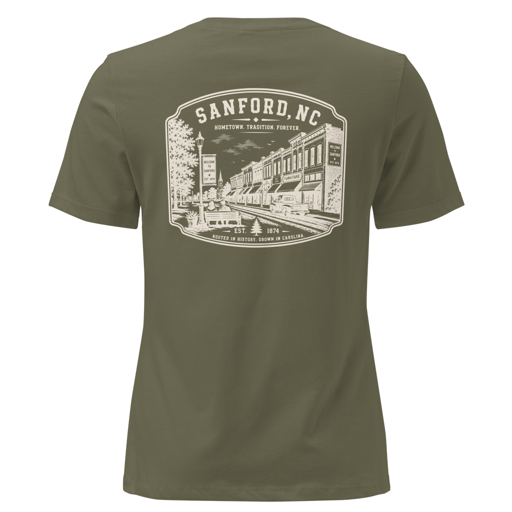Sanford NC - Downtown - Women's Relaxed T-Shirt