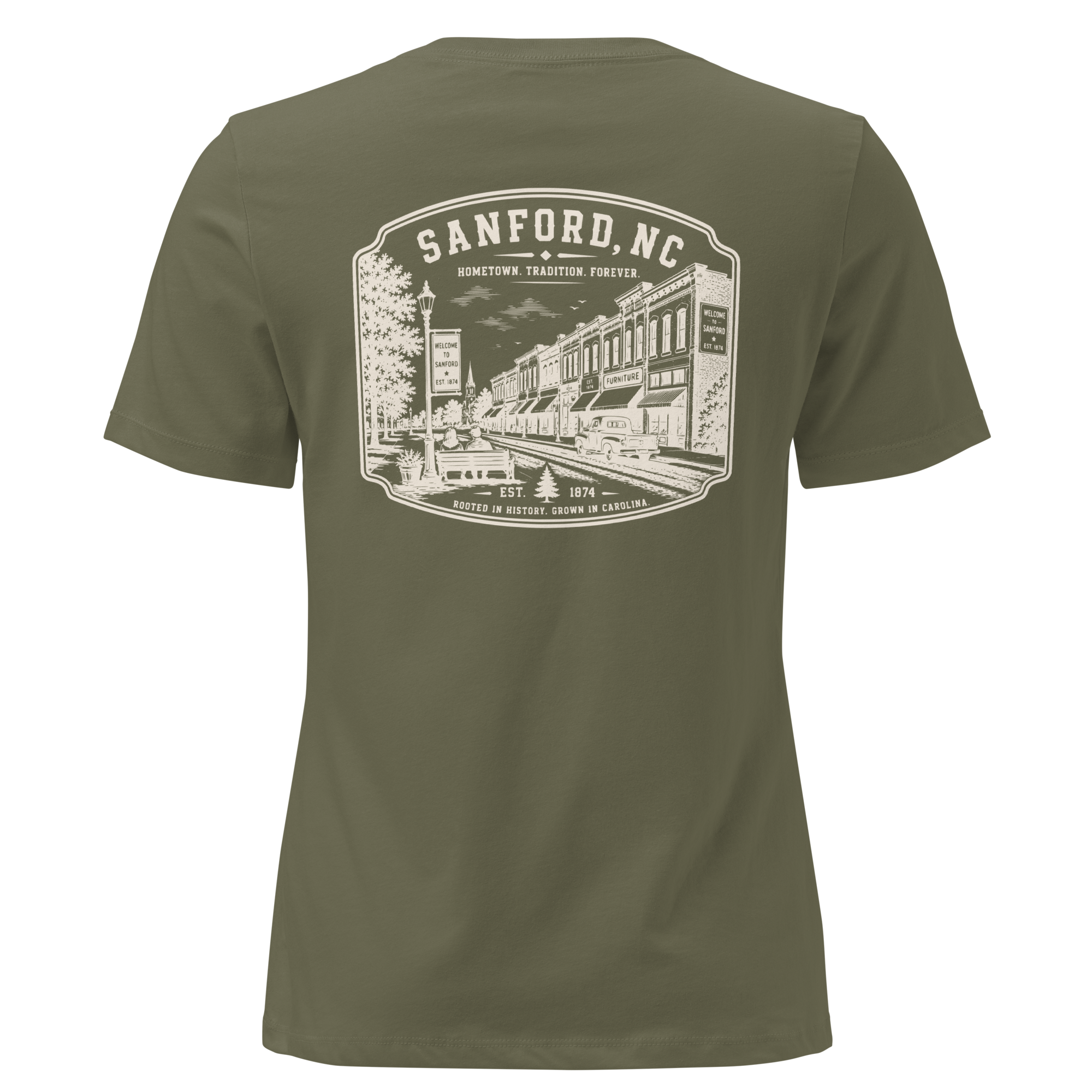 Sanford NC - Downtown - Women's Relaxed T-Shirt