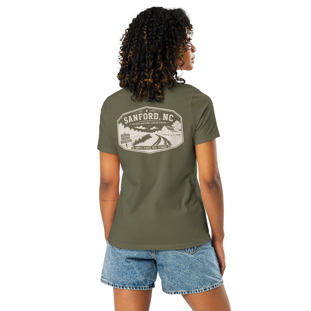Sanford NC - Deep River Carolina - Women's Relaxed T-Shirt