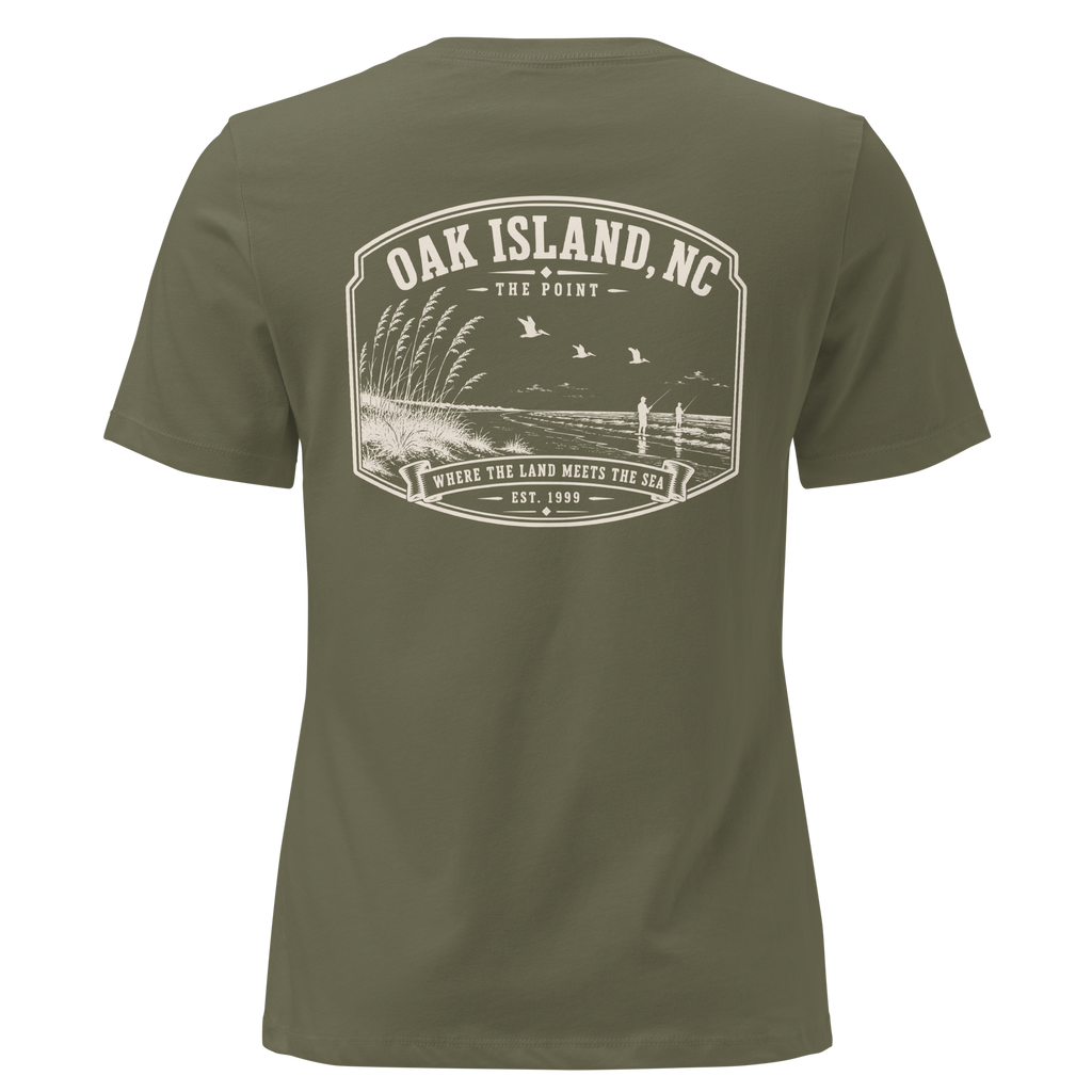 Oak Island, NC - The Point - Women's Relaxed T-Shirt