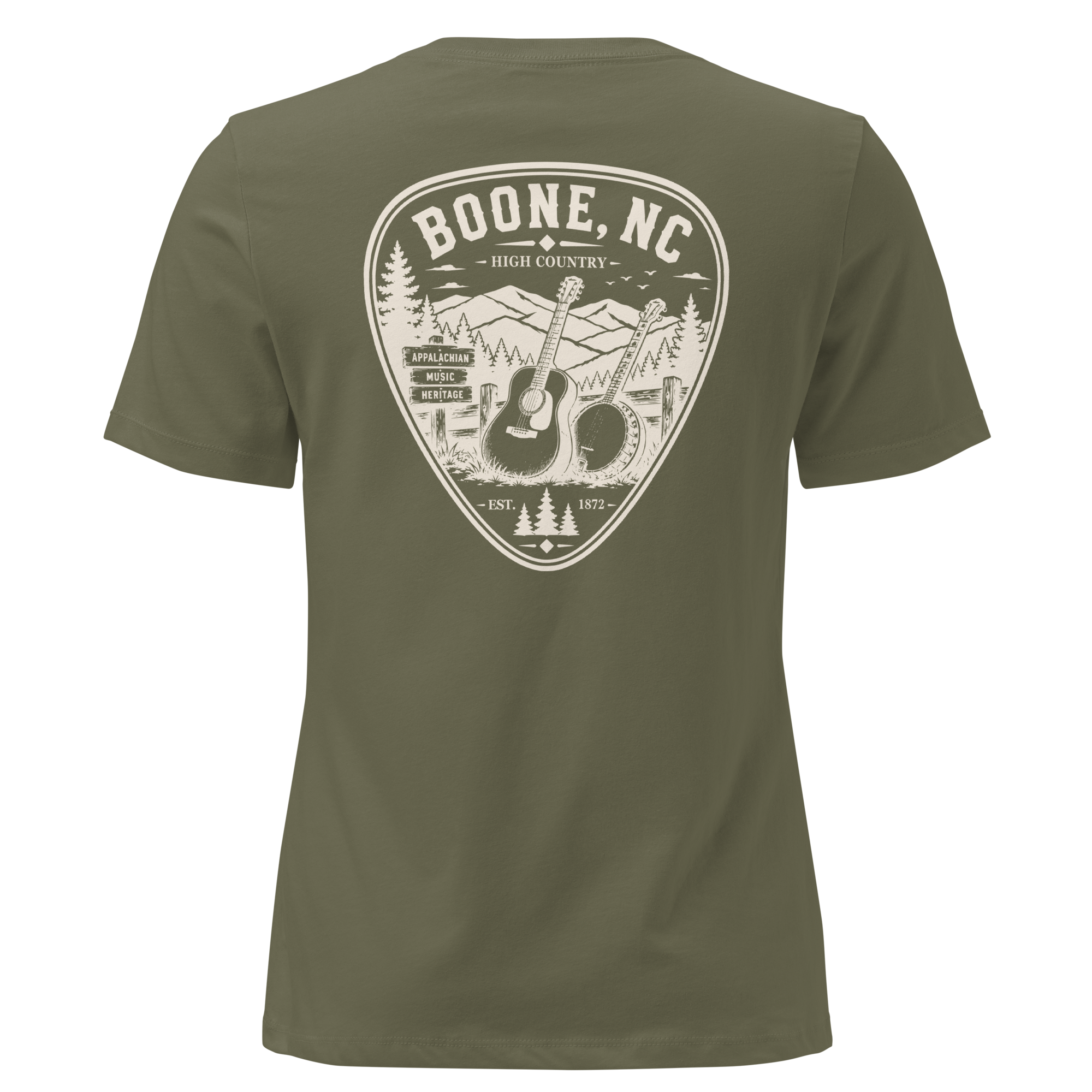 Boone NC - Mountain Music - Women's Relaxed T-Shirt
