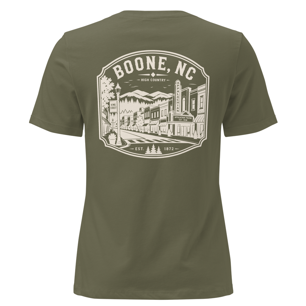 Boone NC - Downtown - Women's Relaxed T-Shirt
