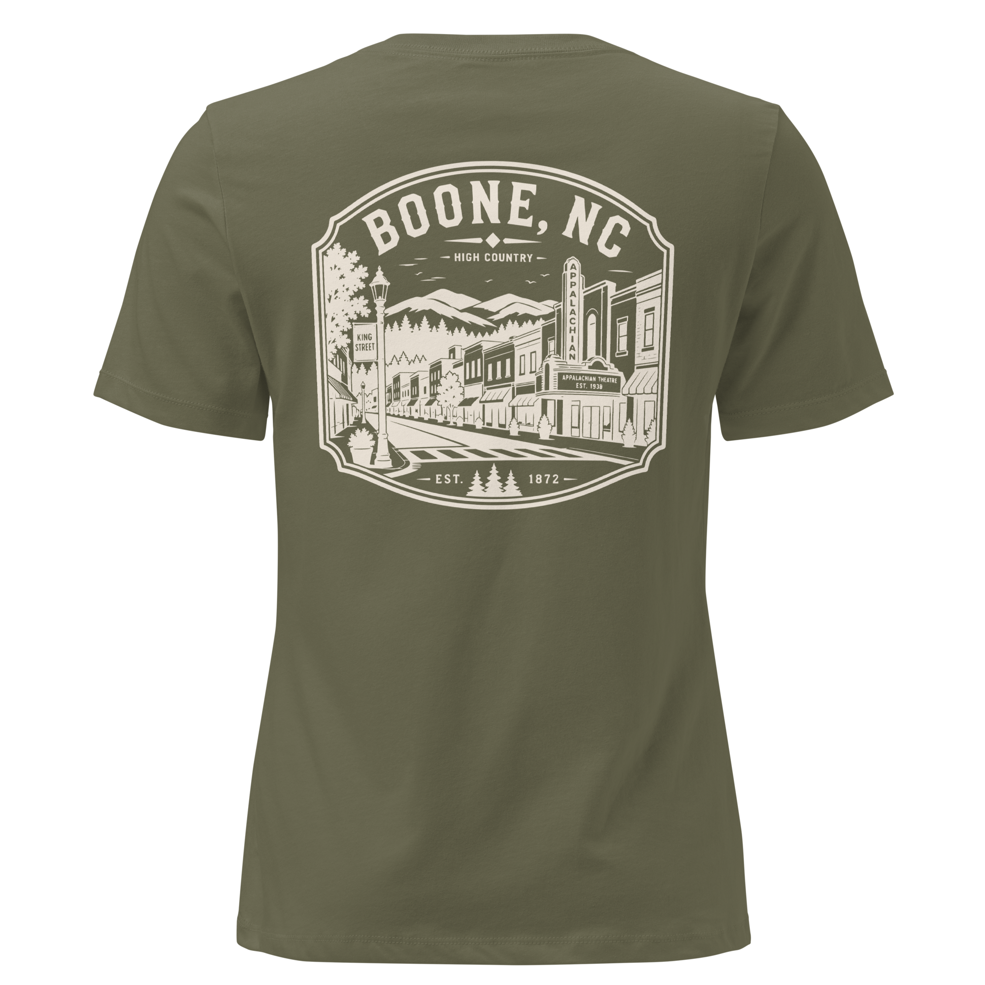 Boone NC - Downtown - Women's Relaxed T-Shirt
