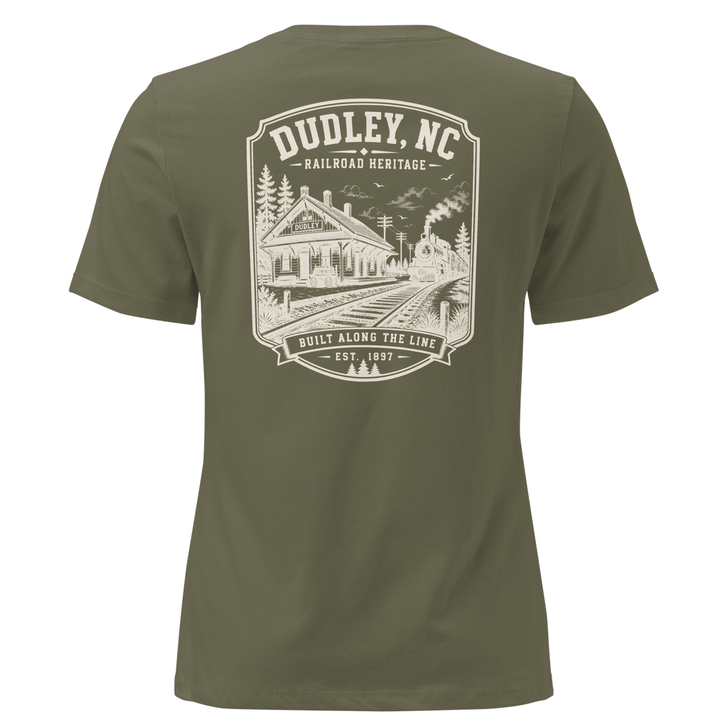 Dudley, NC - Built Along the Line - Women's Relaxed T-Shirt