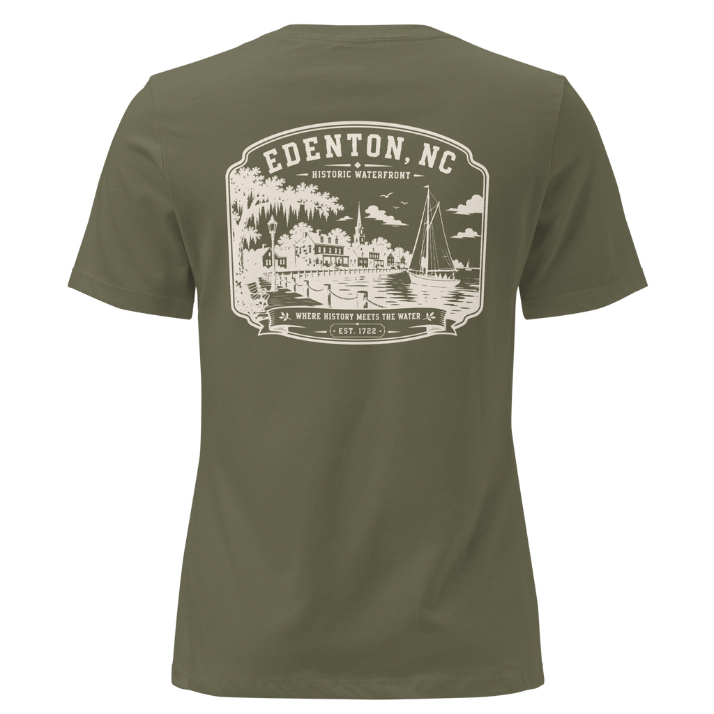 Edenton, NC - Historic Waterfront - Women's Relaxed T-Shirt