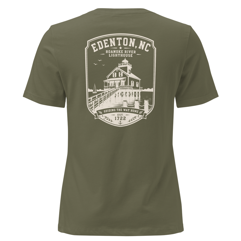 Edenton, NC - Roanoke River Lighthouse - Women's Relaxed T-Shirt