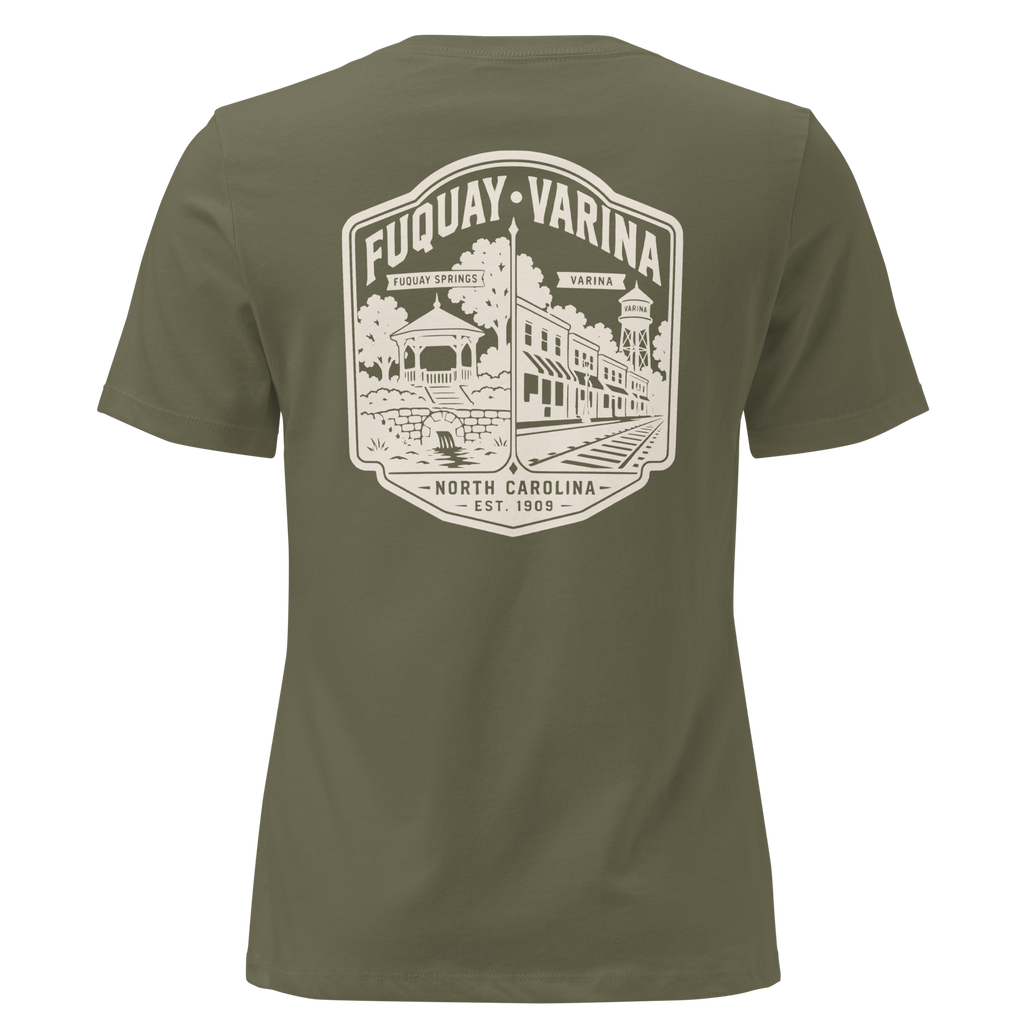 Fuquay Varina NC - Two Towns- Women's Relaxed T-Shirt