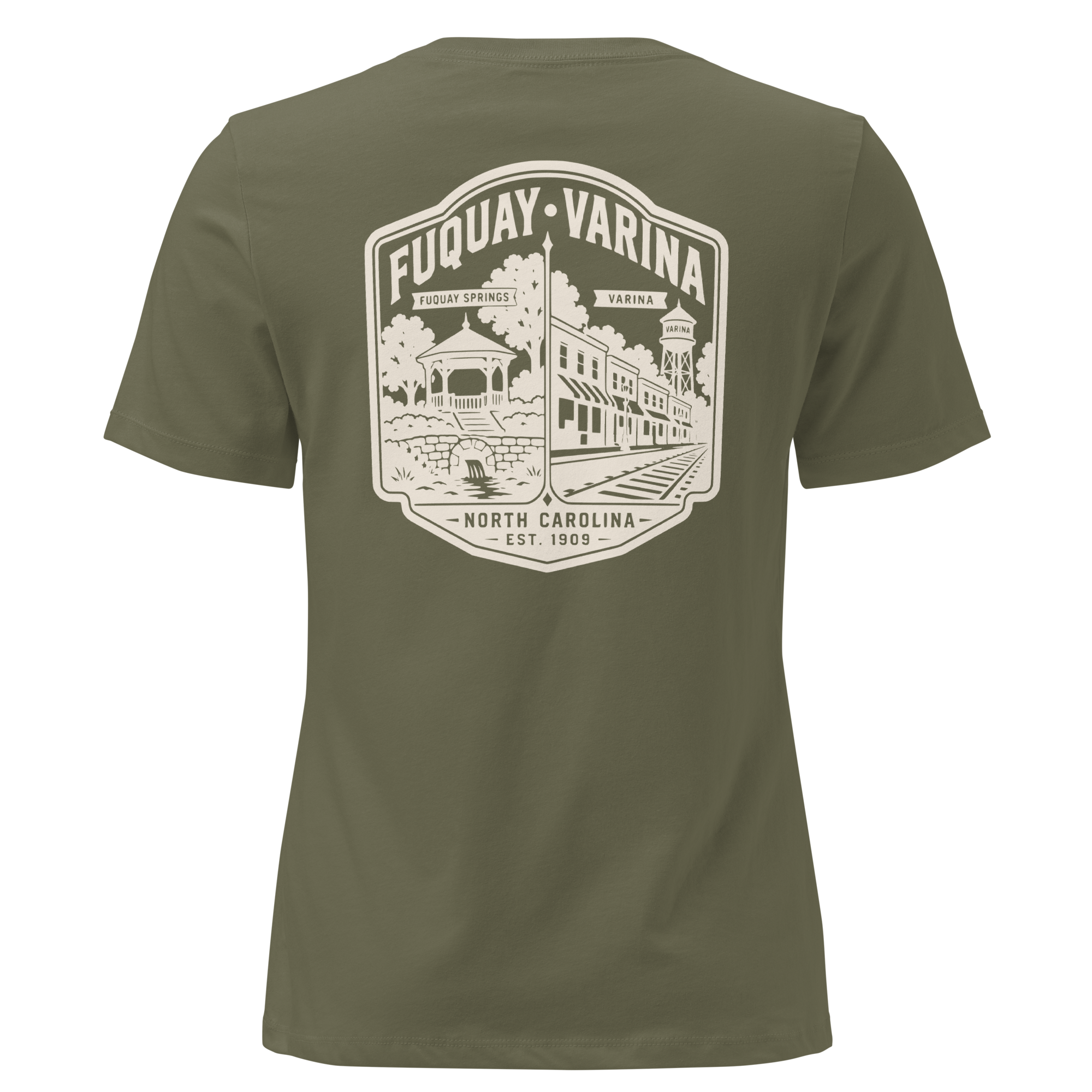 Fuquay Varina NC - Two Towns- Women's Relaxed T-Shirt